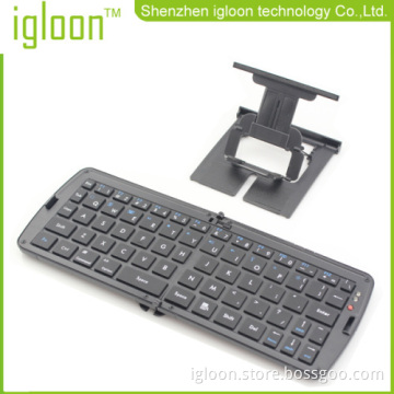 Folding Bluetooth Keyboard With Stand For Ipad Iphone Ipad Mini Samsung Galaxy Tab Series And Pc With Bluetooth 